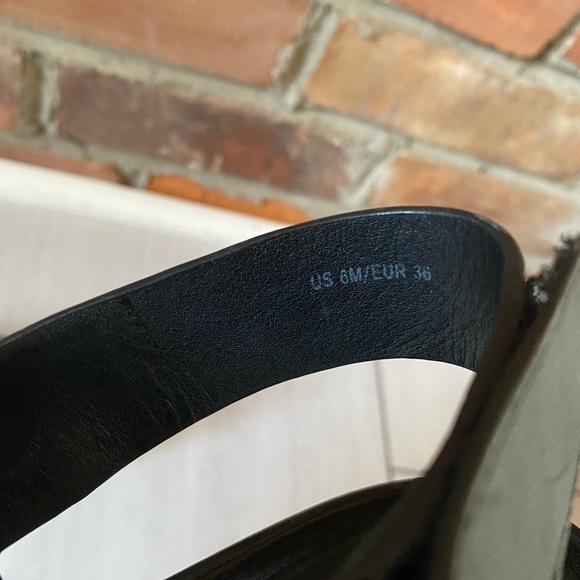 VINCE Marrett Platform Leather Sandals black size 6 - Picture 12 of 14